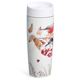 ТЕРМОКРУЖКА AGNESS "СНЕГИРИ" 360МЛ