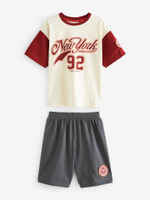 Пижама для мальчика Next 226-235, 2 шт., Молочный, Зеленый