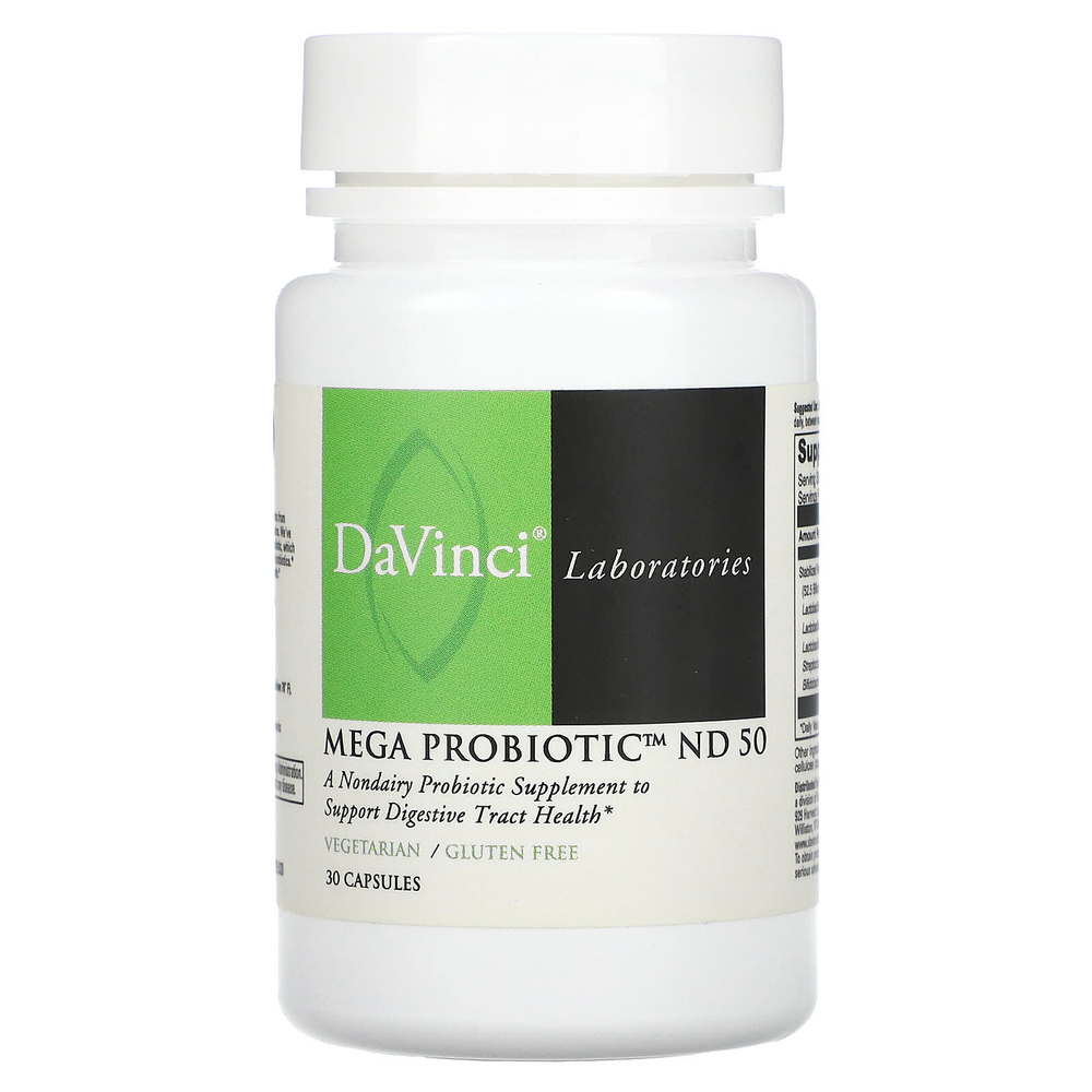 DaVinci Laboratories, Mega Probiotic ND 50, 30 капсул
