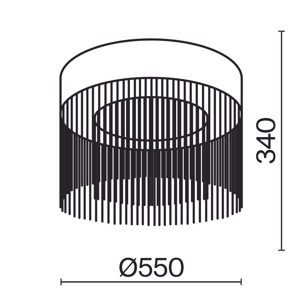 Потолочный светильник Maytoni MOD190CL-L18G3K