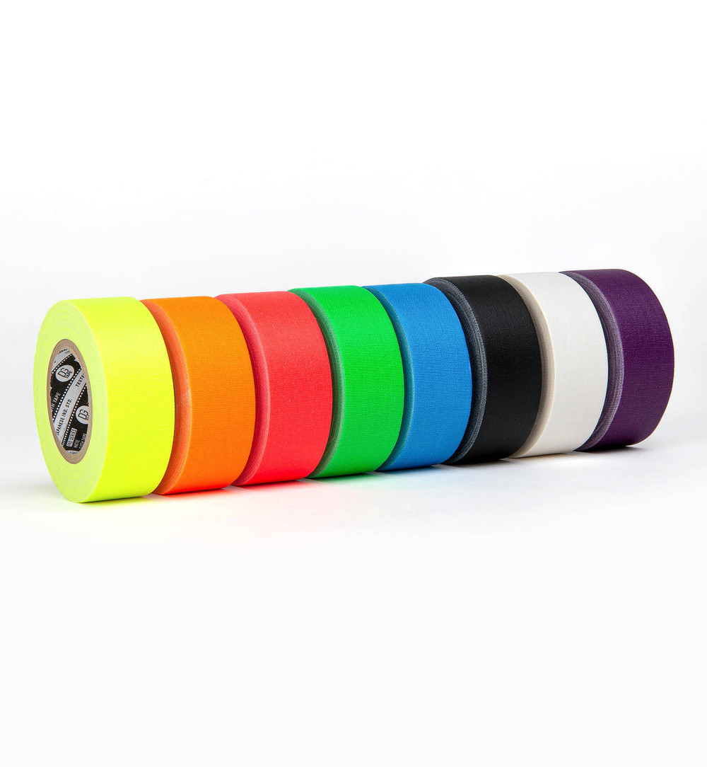 Профессиональный тейп 120mesh @trueGAFF 25мм/9м -  Белый /на тканевой основе для киносъемок и сцен тип Gaffer Pro tape /