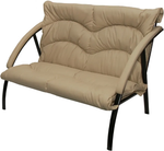 Диван Фортуна-5 (18) 2-х мест разборный перф беж к/з беж каркас черный