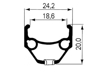 Обод МТВ 26" DRAGON L-719 REMERX