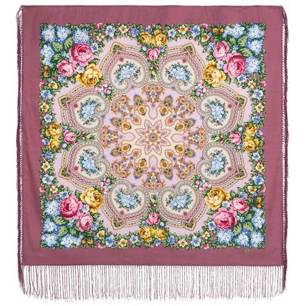 Павловопосадский платок Домашний очаг 1829-2