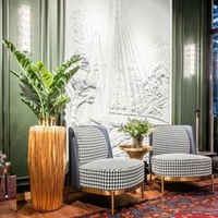 Искусственные деревья в интерьере.