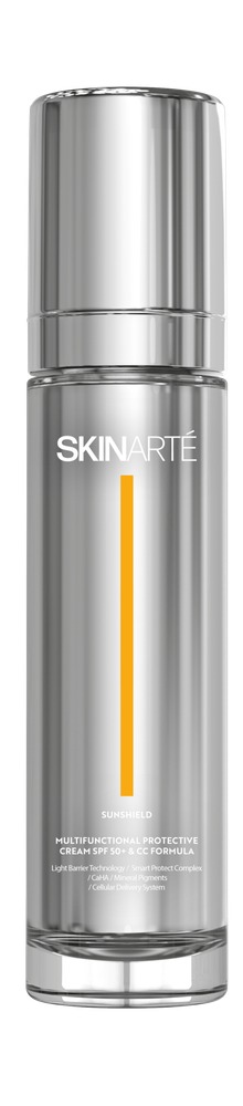 SKINARTÉ SUNSHIELD, Многофункциональный защитный СС крем SPF 50+ с увлажняющим комплексом, 50 мл