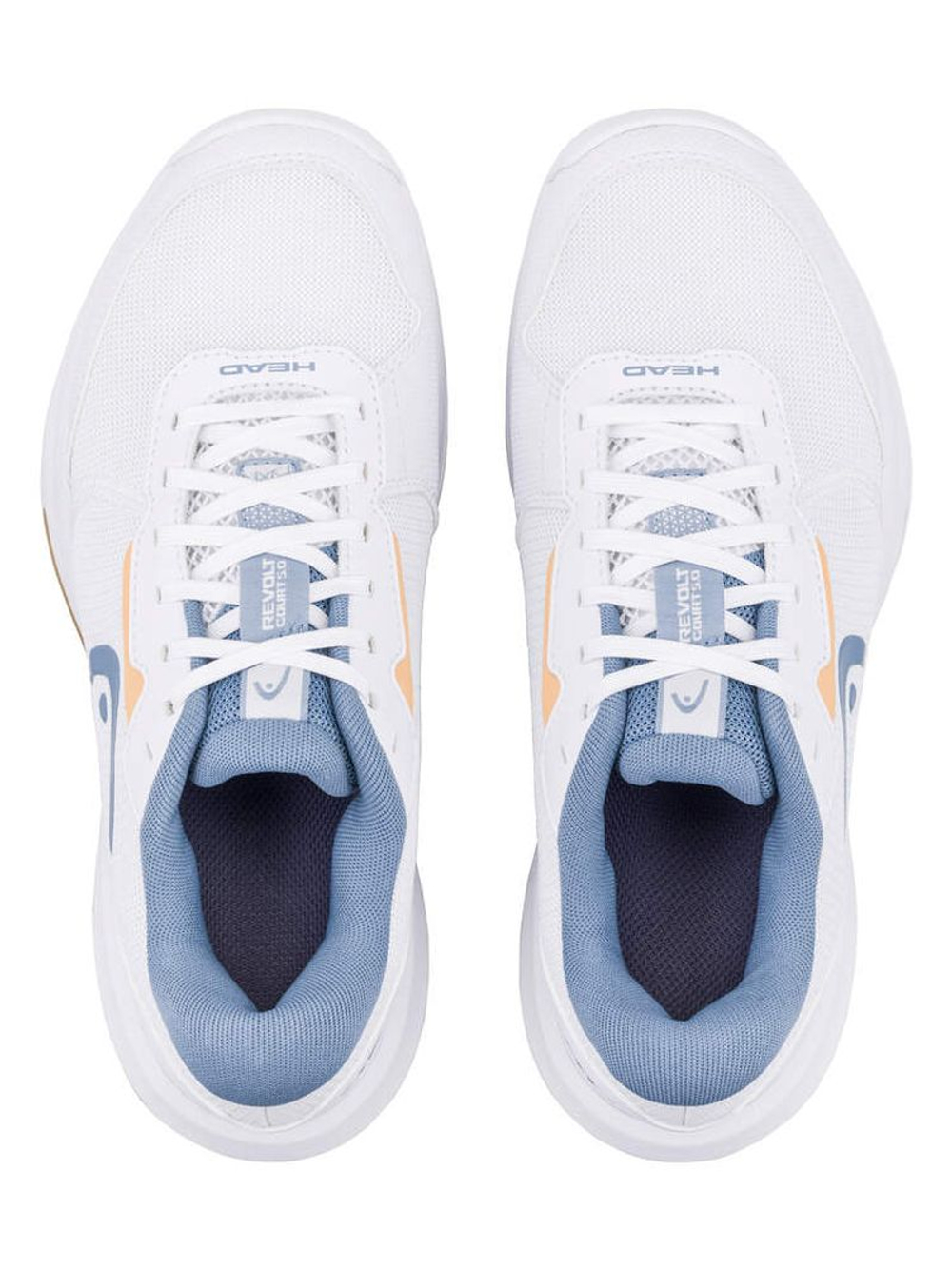 Женские Кроссовки теннисные Head Revolt Court 5.0 - white/denim