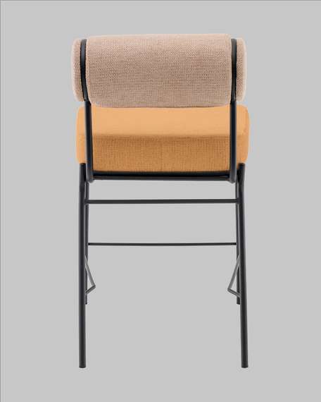 Полубарный стул Roller, бежевый, терракотовый