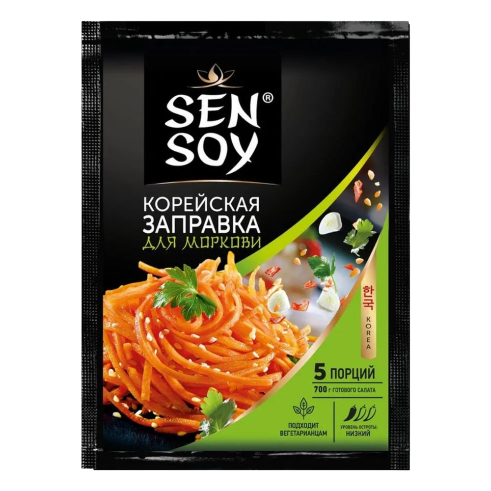 Лапша SEN SOY премиум заправка для моркови по-корейски 80г