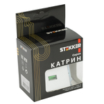 Розетка 2-местная USB + type C (механизм)), STEKKER GLS10-7116-03 , 250B, 3А, max 20W, серия Катрин, серебро 50054