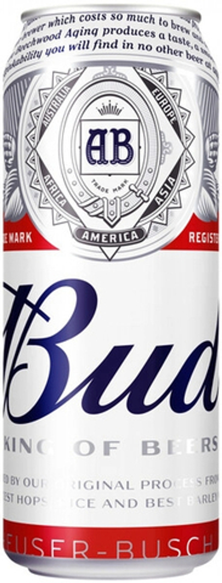 Пиво Бад / Bud 0.45 - банка