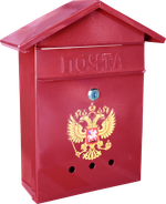 Почтовый ящик "Россия" Дом № 2 «ГЕРБ» (разные цвета)