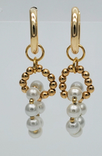 91001116 Серьги SELENA PEARLS
