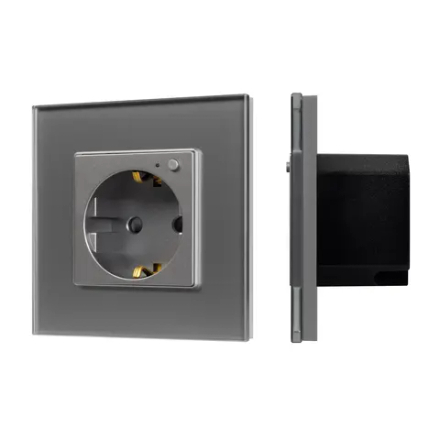 Розетка электрическая с Zigbee управлением SCT-OMALI-EUZB1-PL-GR (240V, 16A, Zigbee) (Arlight, -) 050101