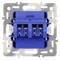 Механизм розетки акустической 4-местной, S70 vls0603m
