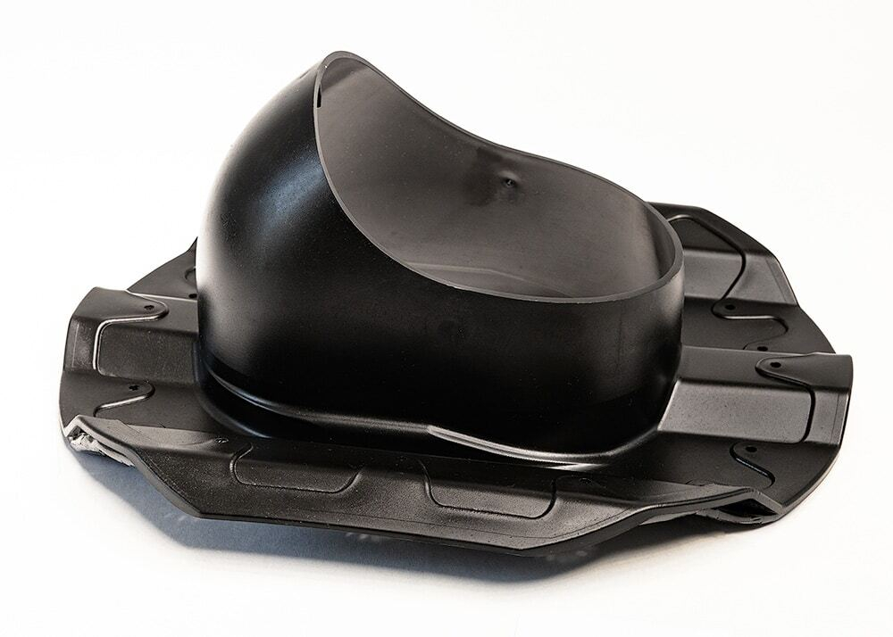 Турбодефлектор TD110 ОЦ, вент.выход 110 не утепленный, для кровельного профнастила 20мм, черный