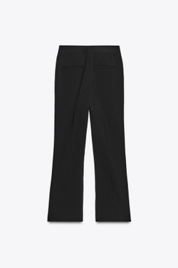 ZARA БРЮКИ FLARE, ЧЕРНЫЙ