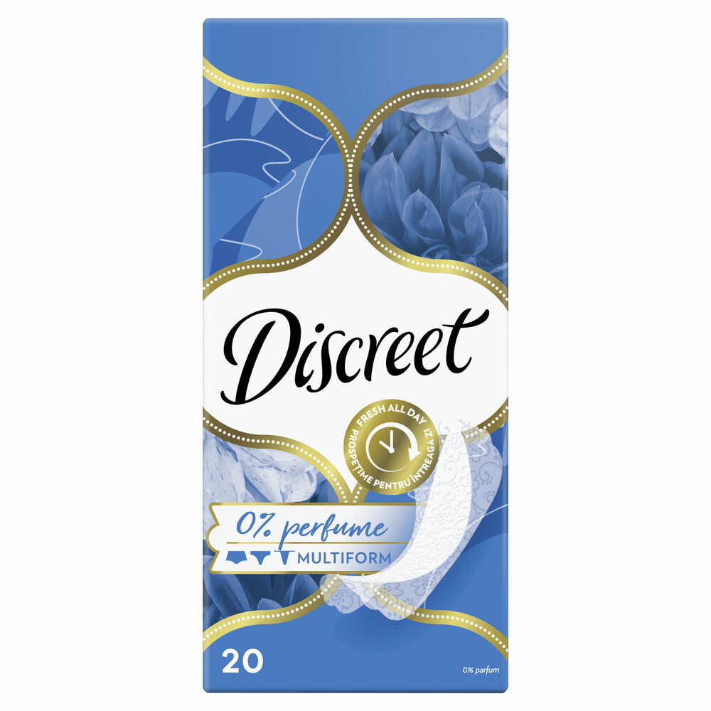 DISCREET 20 шт. Air Multiform Single Женские гигиенические прокладки на каждый день