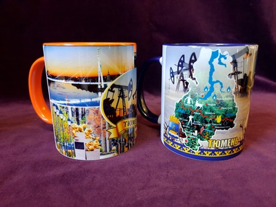 Сувенирная кружка "Тюмень", в ассортименте