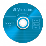 Оптический диск Verbatim DVD-R 4.7GB 16X AZO Color, Slim Case, 5 шт