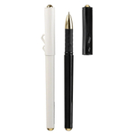 Ручка шариковая, масляная, Piano, синие чернила, белый и чёрный цвета корпуса, 12 шт