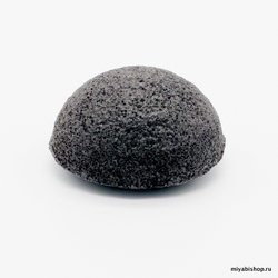 Спонж Конняку, черный (бамбуковый уголь) , полусфера