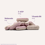 Natrol, мелатонин + 5-HTP, с замедленным высвобождением, 60 двухслойных таблеток