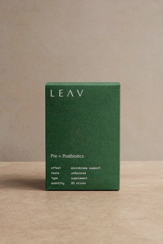 Напиток с постбиотиками для поддержания микробиома Pre + Postbiotics / LEAV