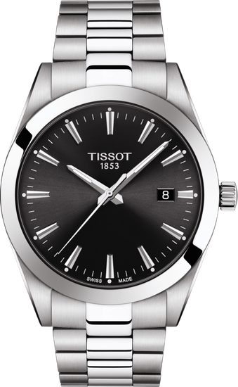 Tissot T127.410.11.051.00 мужские часы на браслете Gentleman