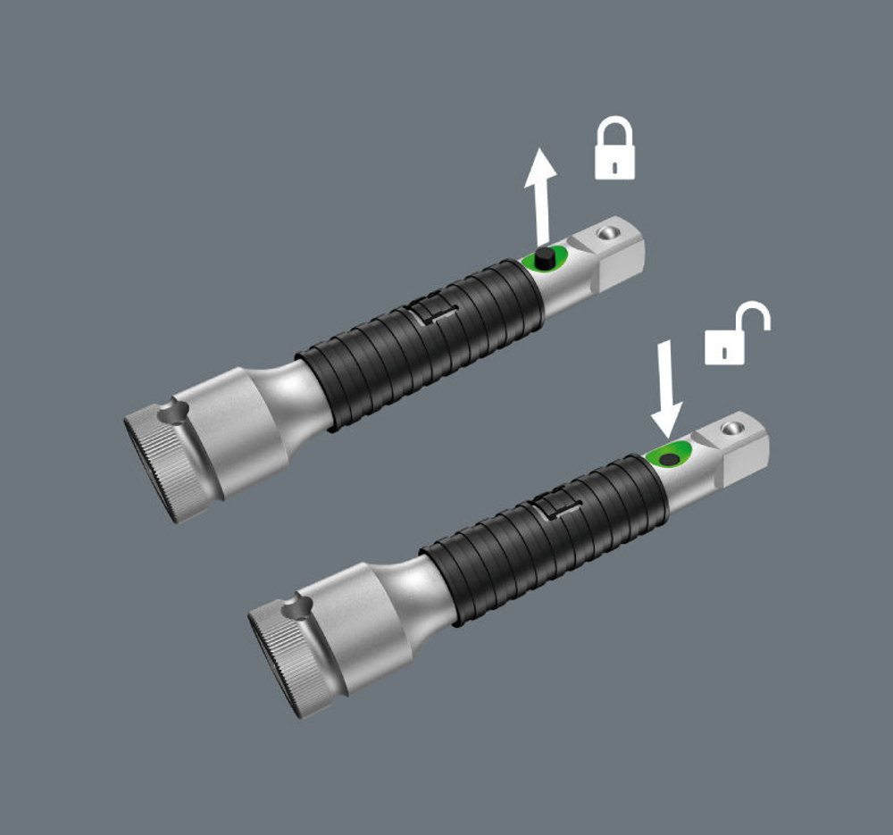 Удлинитель Wera Zyklop со стопором flexible-lock 8796 LB 3/8"