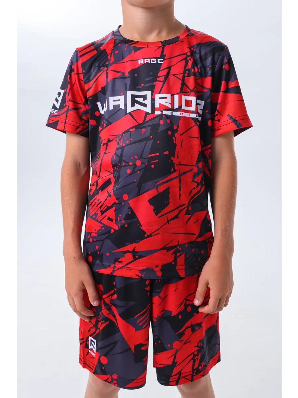 Детский спортивный костюм шорты и футболка для тренировок