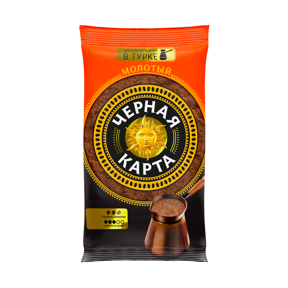 Кофе молотый для турки Черная Карта, 250 г