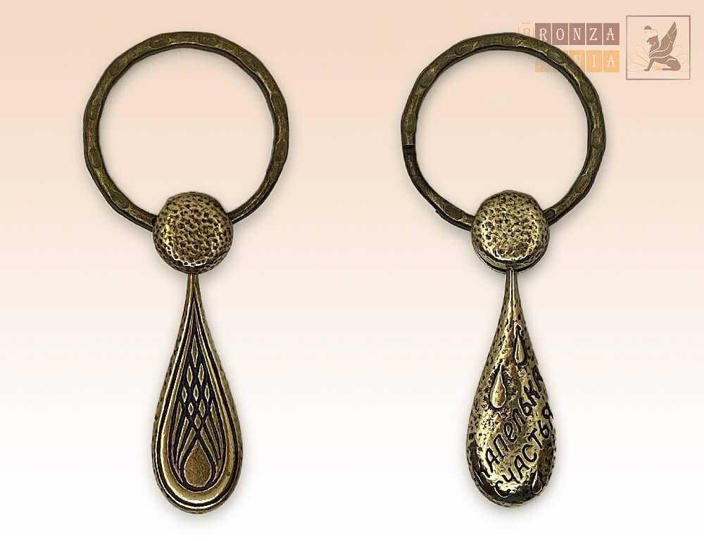 брелок Капелька СЧАСТЬЯ