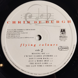 Винтажная виниловая пластинка LP Chris de Burgh Flying Colours (Germany 1988)