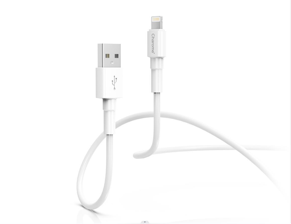 Кабель USB - Lightning CHAROME C21-03 (белый) 1м