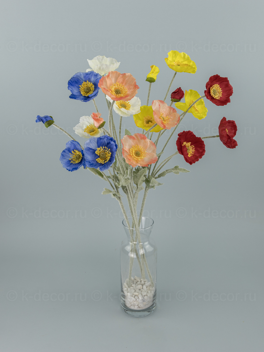 Ветка мака Мария красная