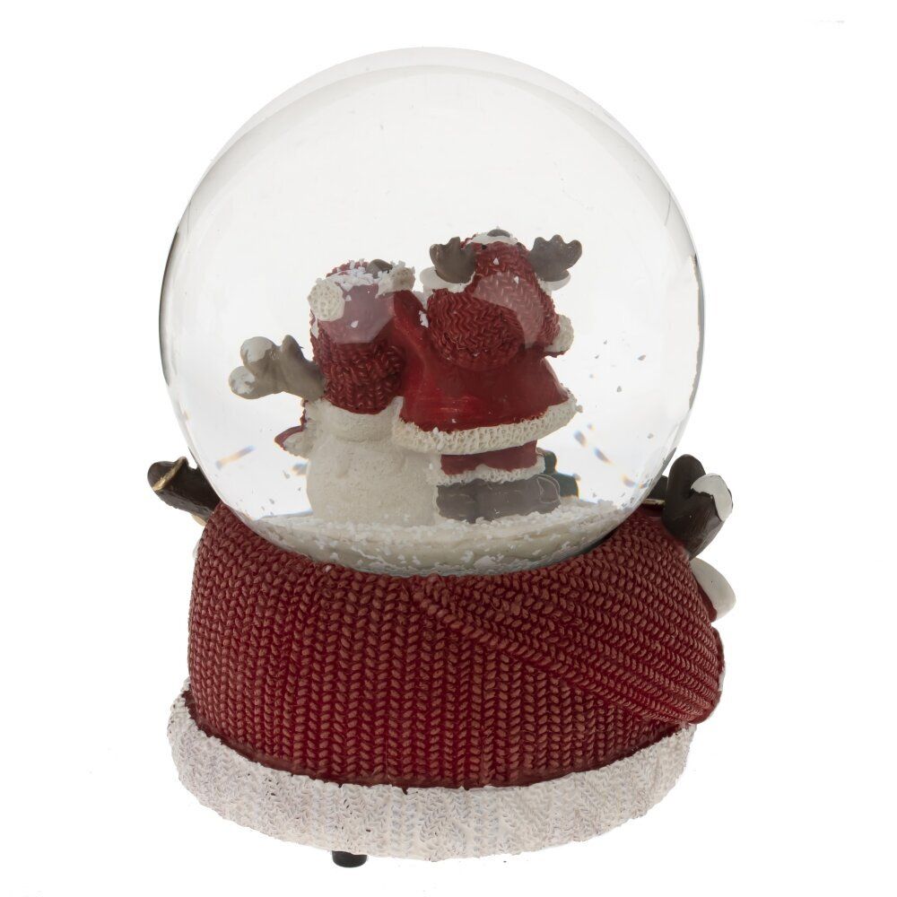 GAEM Фигурка декоративная "Дед Мороз" в стекл шаре (ключ,муз), L11 W10 H14 см