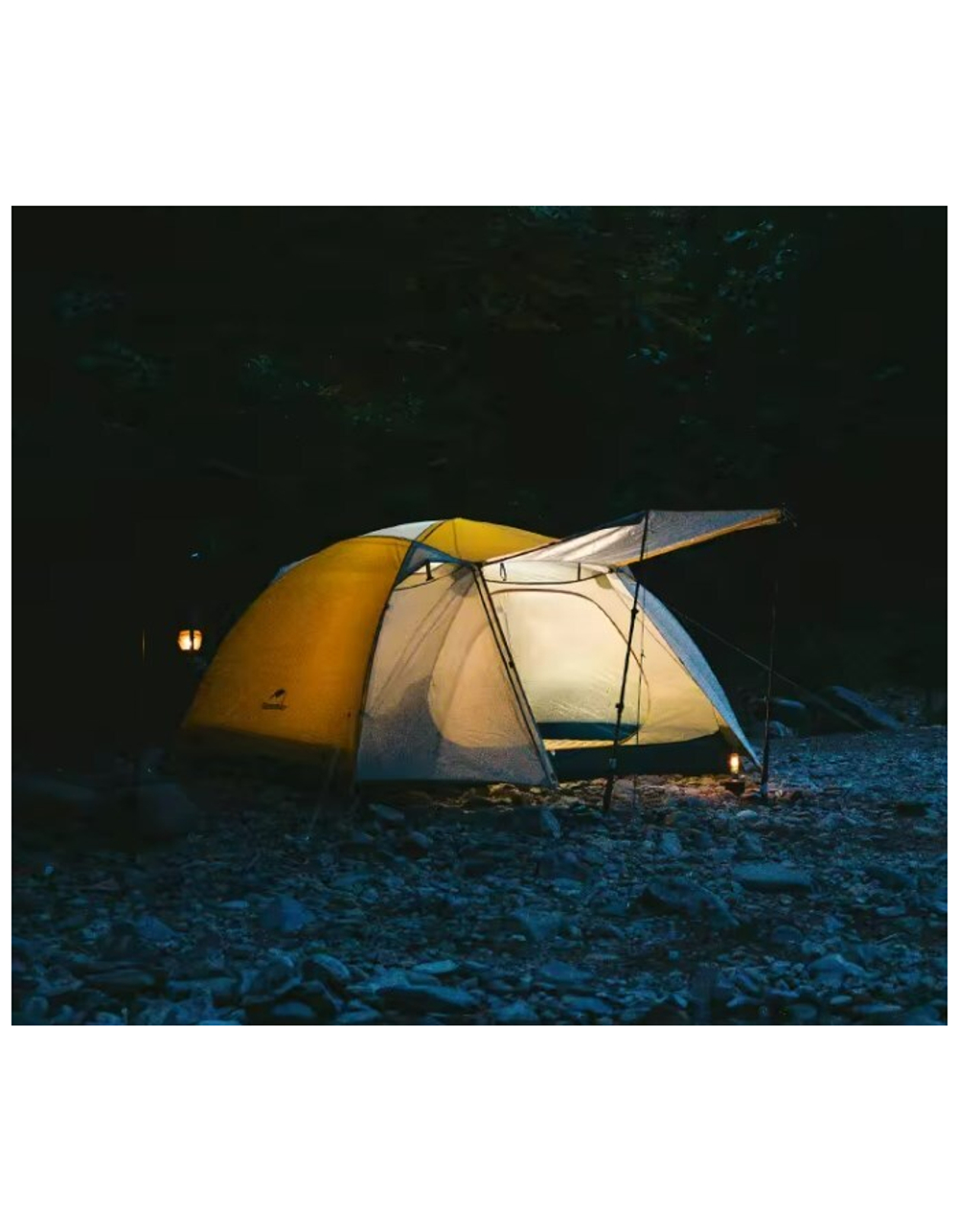 Палатка Naturehike Cloud-Creek PRO, 2-местная, бежево-желтая