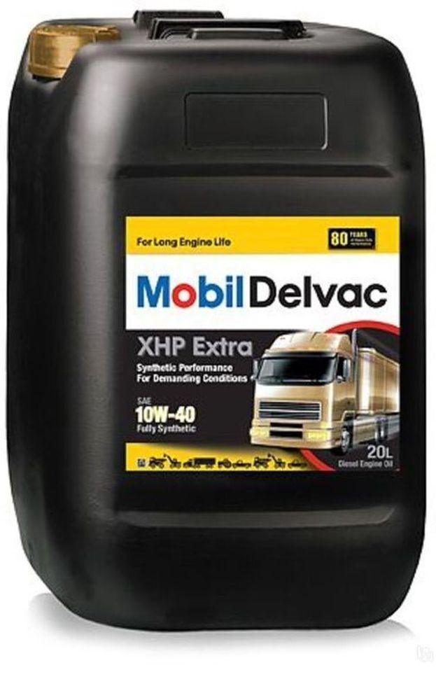 Моторное дизельное масло Mobil Delvac XHP Extra 10W-40 20 л синтетическое