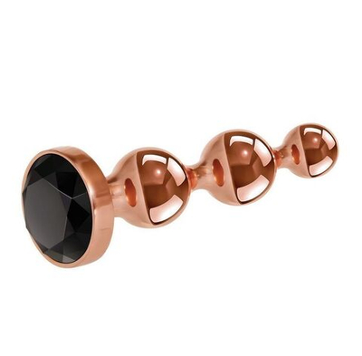 Золотистый анальный стимулятор-елочка Gold Digger Medium - 11,7 см. (Цвет: золотистый)