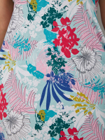 Платье П-015/серозеленый-тропик