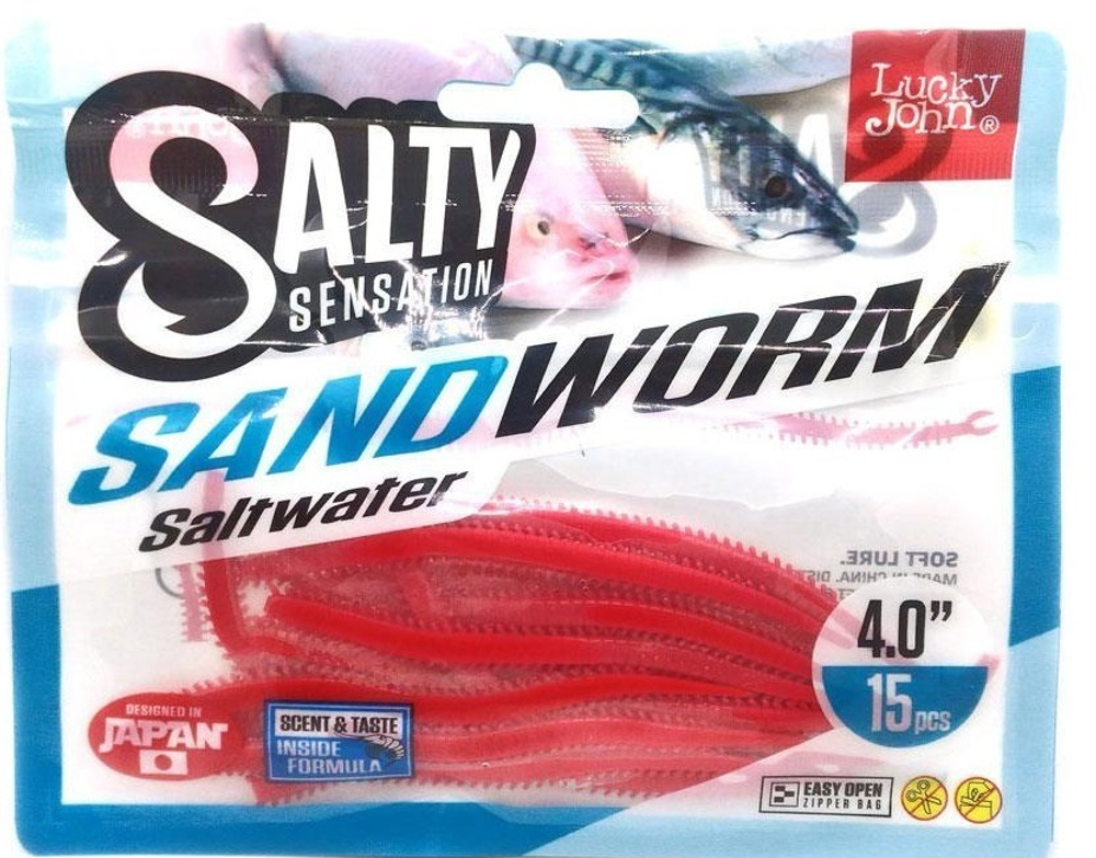 Черви съедобные искусственные Salt Water SANDWORM 2in (5 см), цвет F40, 24шт.
