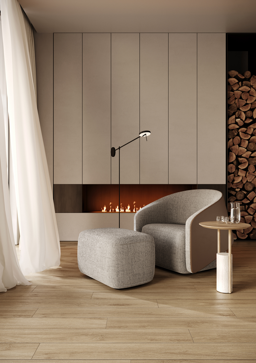 Кварц-виниловая плитка Fargo Comfort LVT Дуб Тенерифе 20-45124-08 крашеная фаска