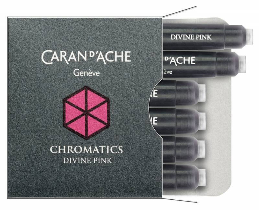 Картриджи - Carandache, розовый 6 шт.