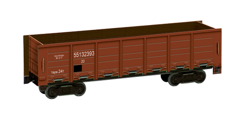 Полувагон. Сборная модель из картона. Масштаб 1/87