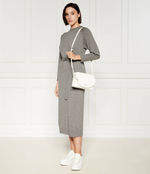 Хлопковое платье с ремешком Max Mara Leisure - серый(263260286)