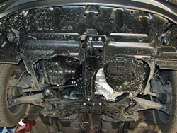 Защита картера двигателя, КПП (2 мм, сталь) для Toyota Corolla 2000-2007 (V = 1.4; 1.5; 1.6; 1.4d; 2.0d 2WD) Sheriff.24.0648