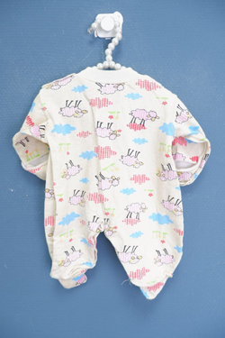 Комбинезон с барашками на 1-2 месяца