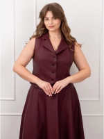 Жилет кожаный офисный