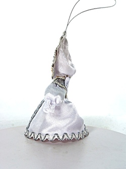 Кукла-подвеска Снежинка-Снегурочка